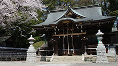 馬絹神社と桜